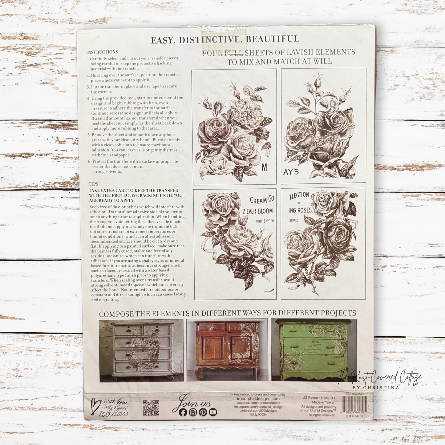 IOD May’s Roses Transfer – New