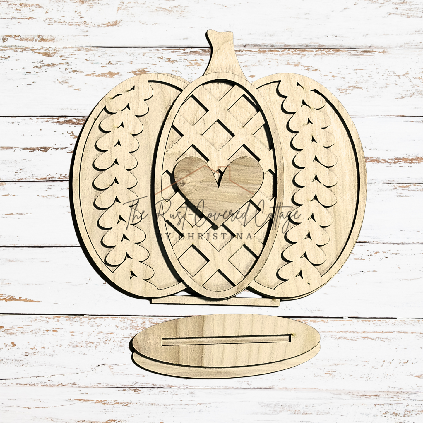 Sweater Pumpkin Shelf Sitters | Laser Cut 1/4" Birch | Unfinished Standing Pumpkins