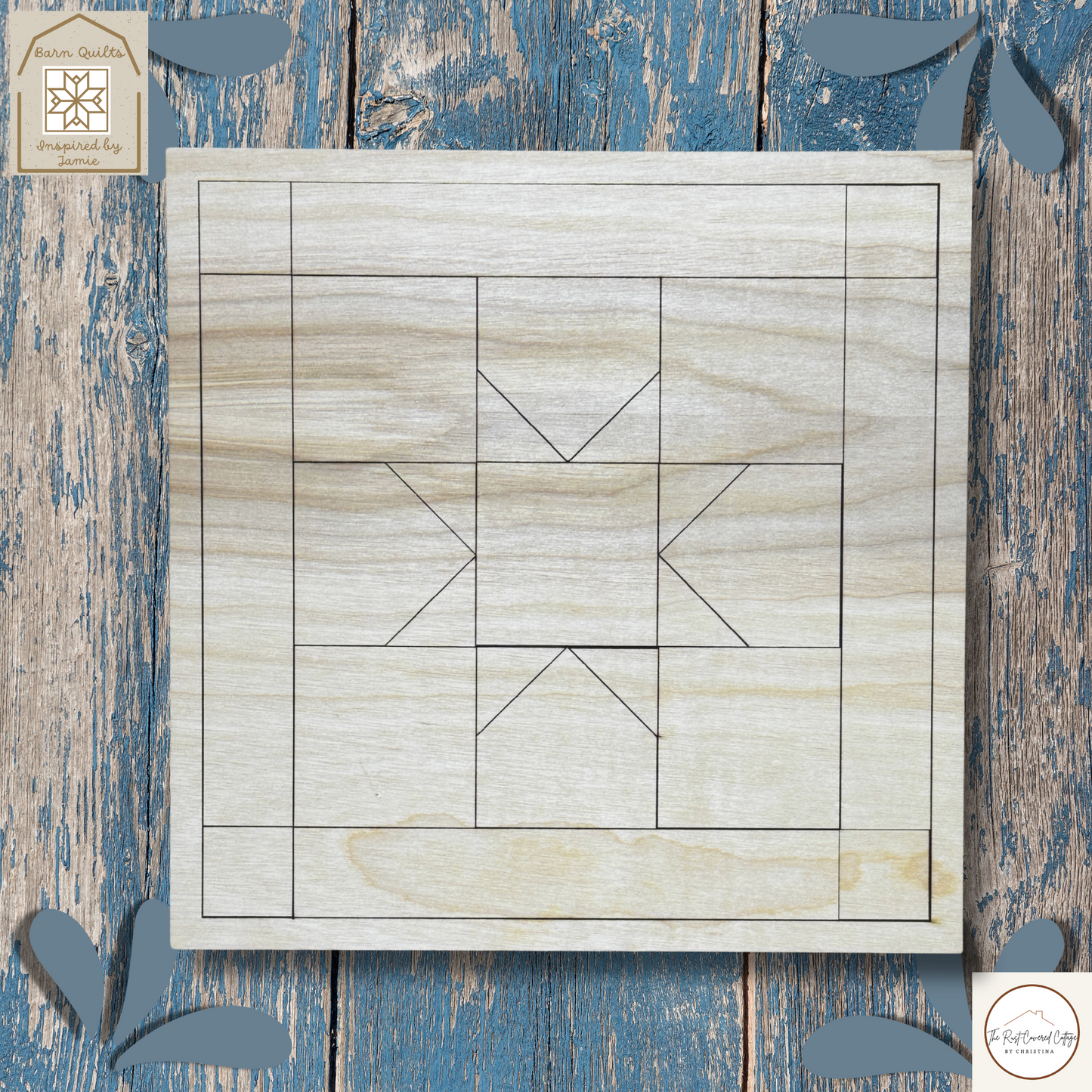 Americana Patches & Star Quilt Block – Barn Quilts Inspired by Jamie