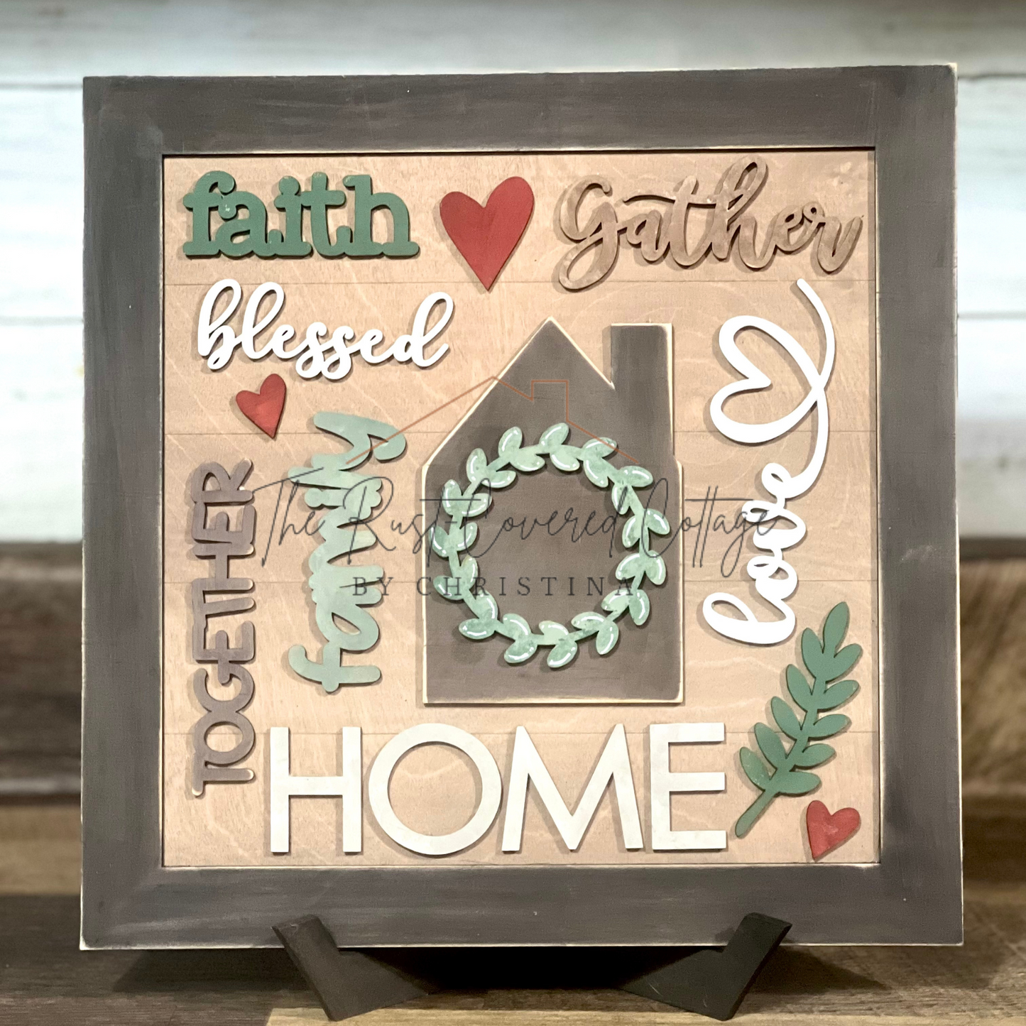Home Word Art DIY Wood Kit – 11" x 11"