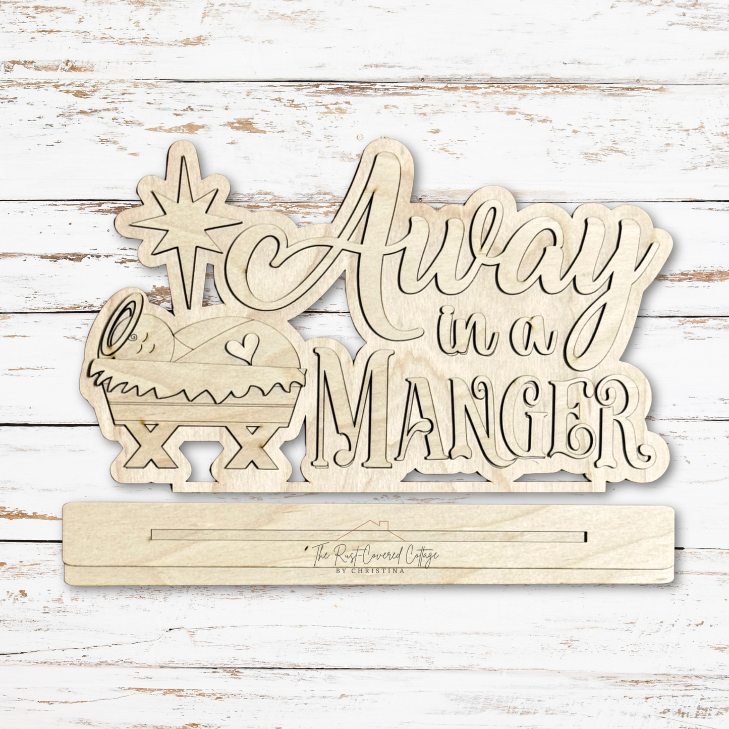 Away in a Manger Shelf Sitter | DIY Wood Kit