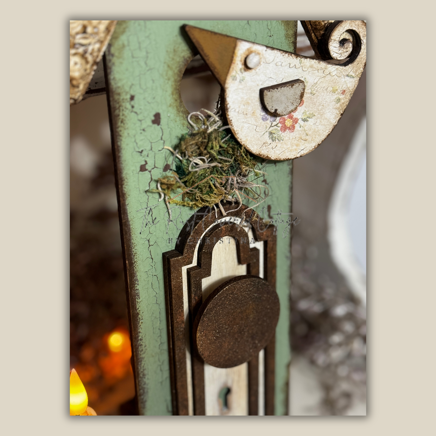Birdhouse with Doorknob | 16” Laser Cut Wood Kit