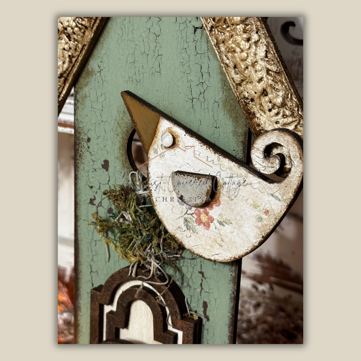 Birdhouse with Doorknob | 16” Laser Cut Wood Kit