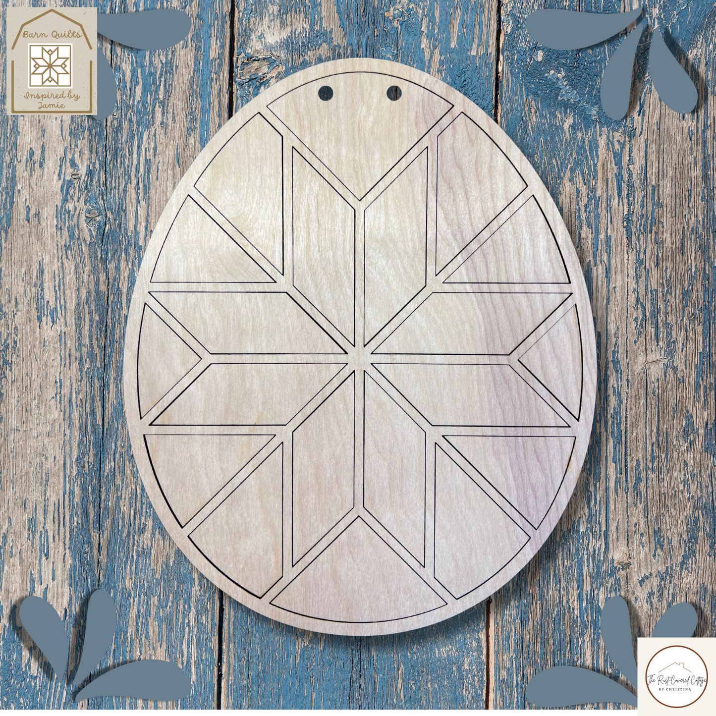 Easter Egg Hanger - Barn Quilt DIY Wood Kit