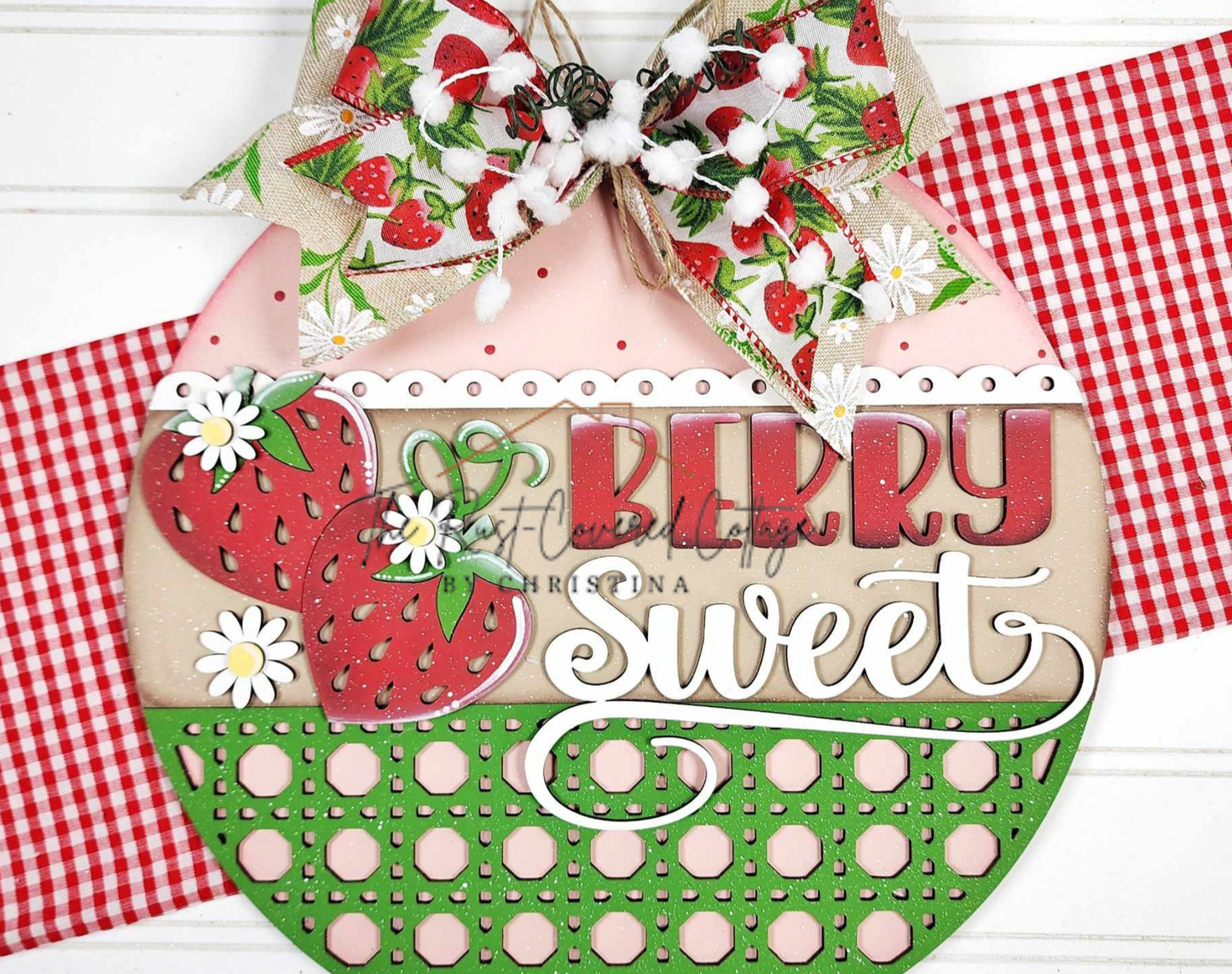 Berry Sweet Round | Laser Cut DIY Wood Kit (10.5" or 15")