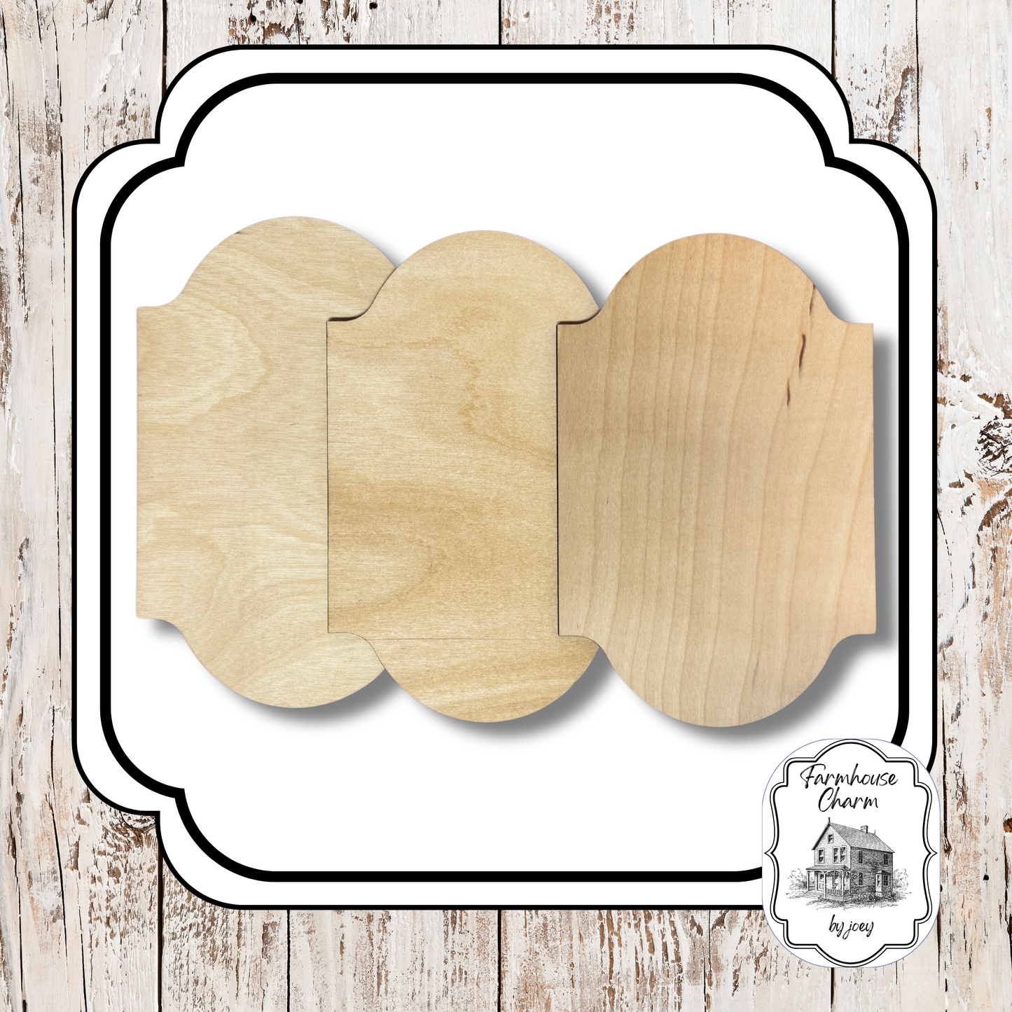 Blank Easel Insert Set | Trio for Interchangeable Display