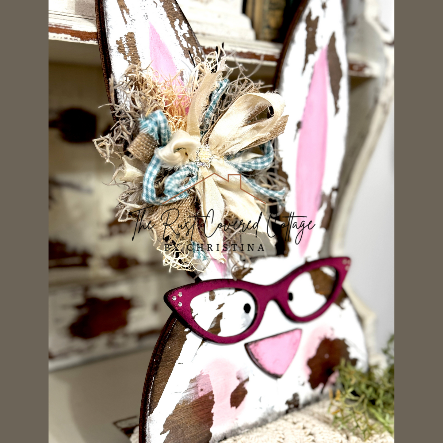 Bunny With Glasses- Finished | Home Decor