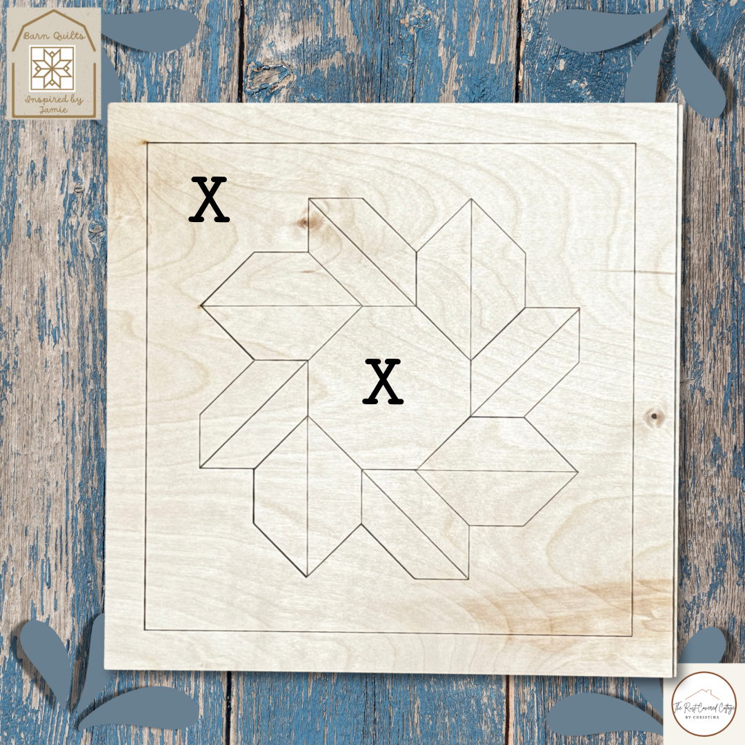 Square Magnolia Leaf Wreath Quilt Block- Barn Quilt DIY Wood Kit
