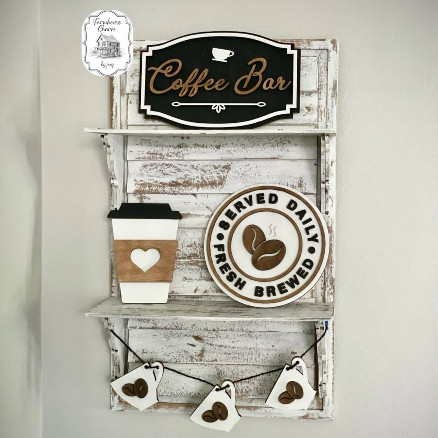 Coffee Bar| Laser Cut| DIY Wood Kit