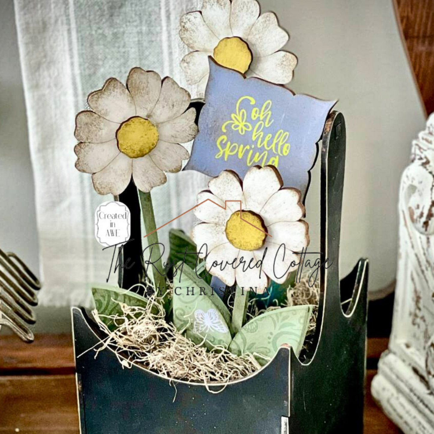 Daisy Trio – Wooden Shelf Sitters | DIY | Wood Kit