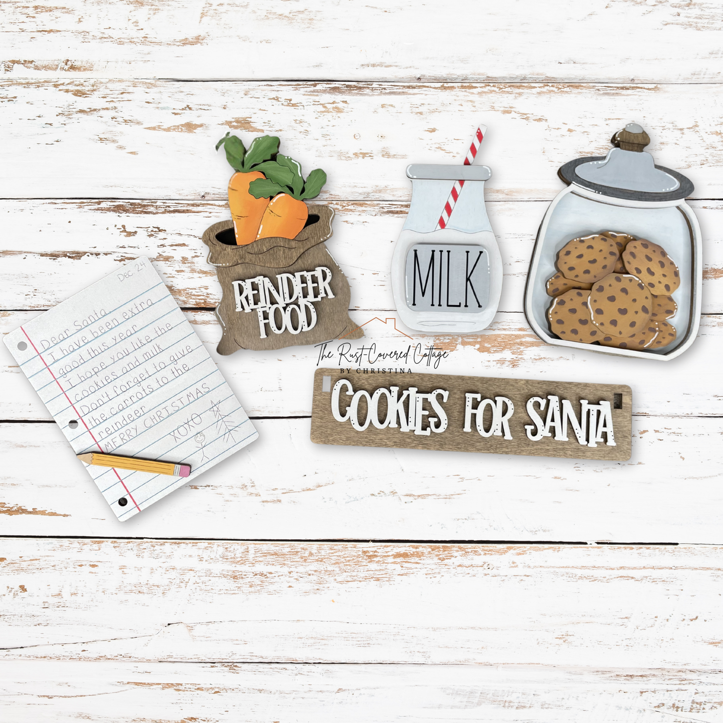 Dear Santa Insert | Interchangeable Wagon Collection | DIY Wood Kit