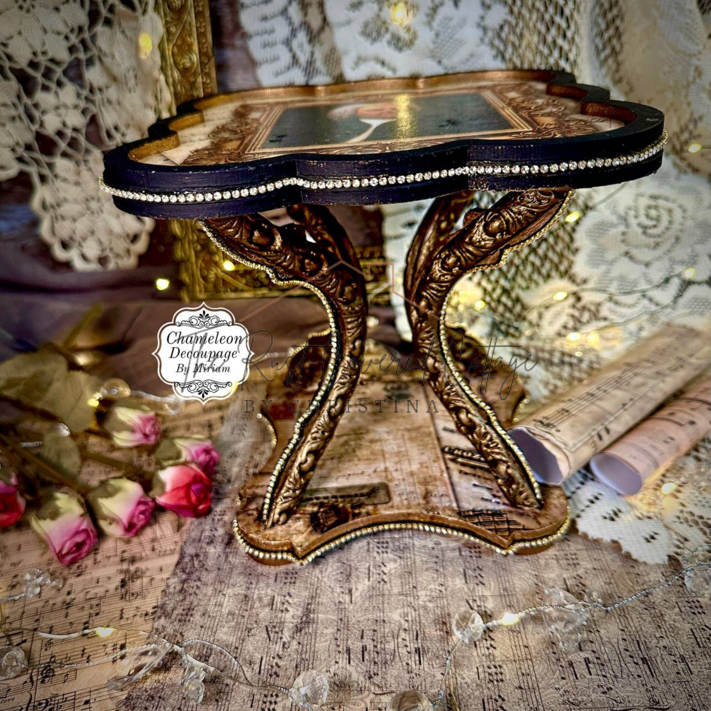 Rustic Farmhouse Display Stand| Laser Wood Kit