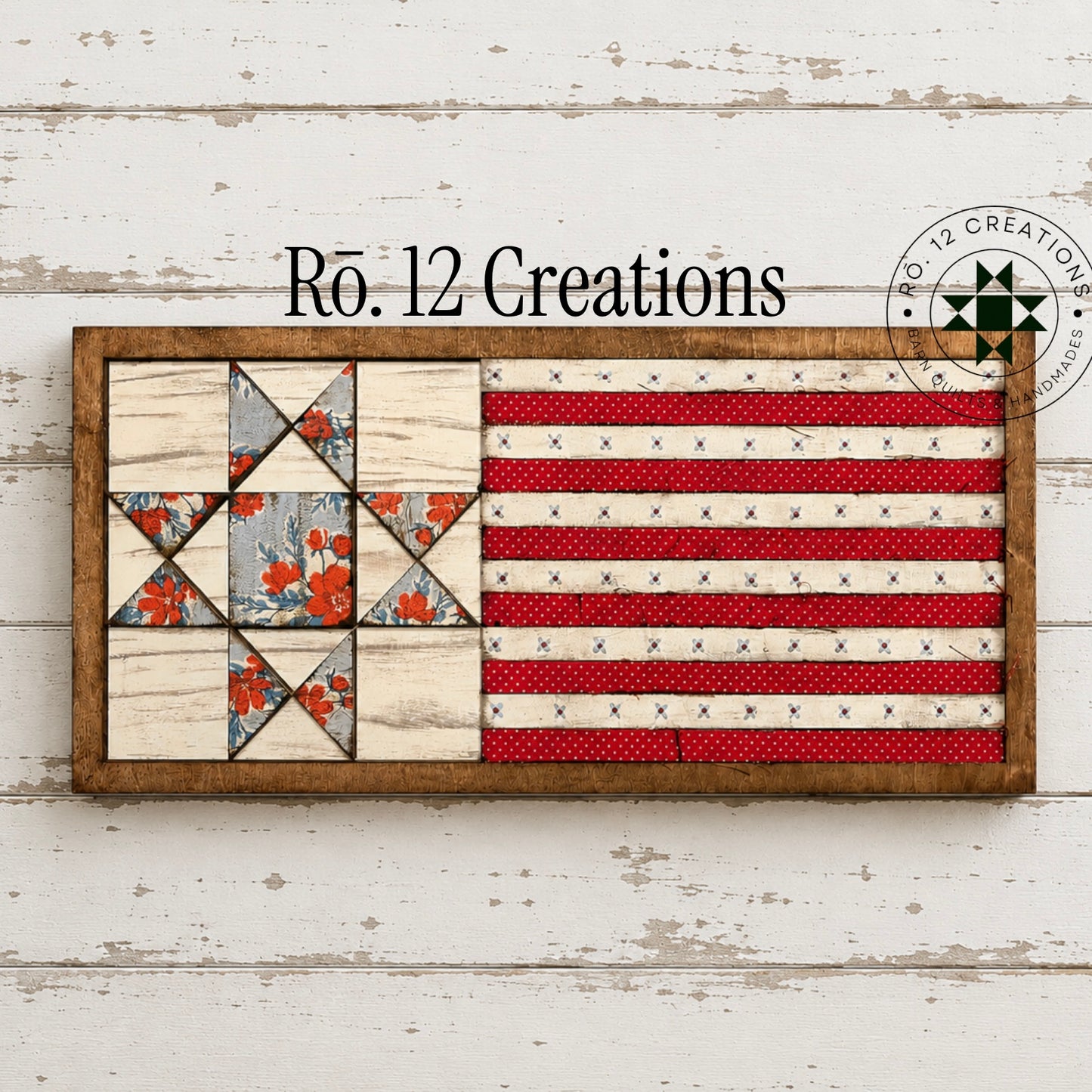 Ohio Stars & Stripes Quilt Block- Barn Quilt DIY Wood Kit