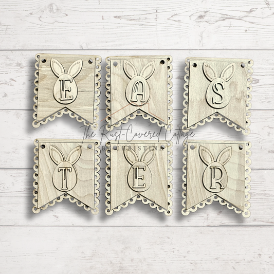 Easter Banner | DIY Unfinished Wood Kit