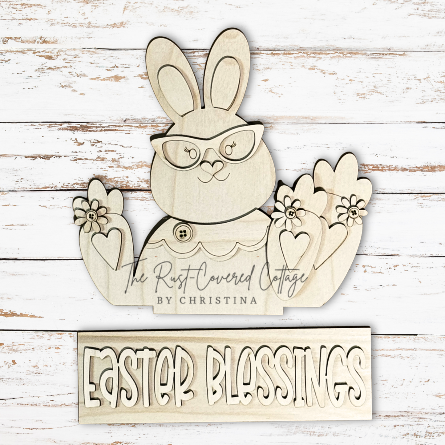 Easter Blessings Insert – Interchangeable Window Box – DIY Wood Kit