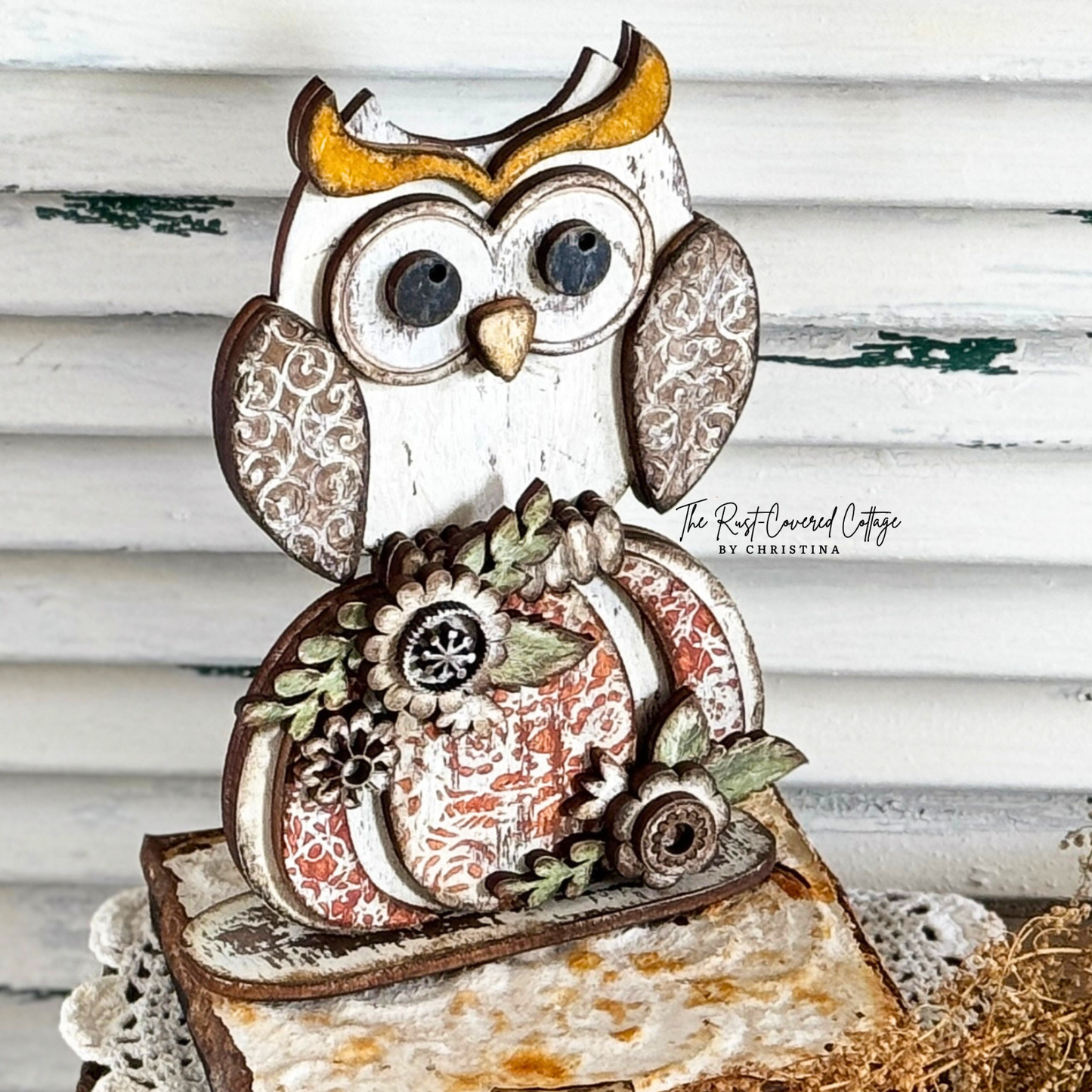 Enchanted Owl Pumpkin - Finished