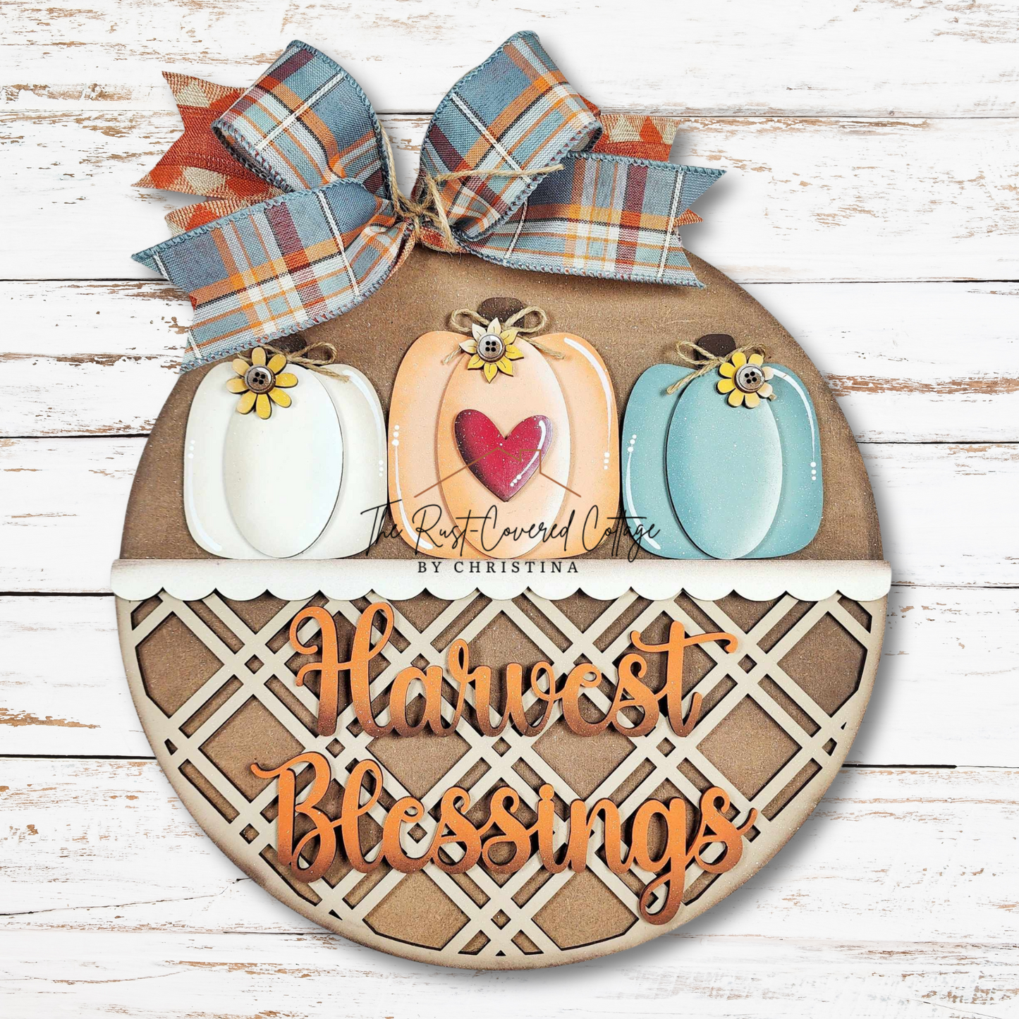 Fall Harvest Door Hanger – Unfinished DIY Wood Kit