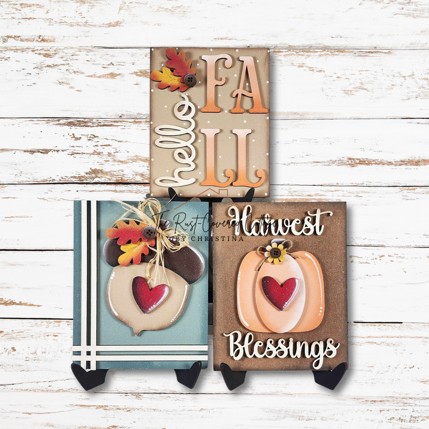 Fall Harvest Sign Trio – DIY Wood Kit