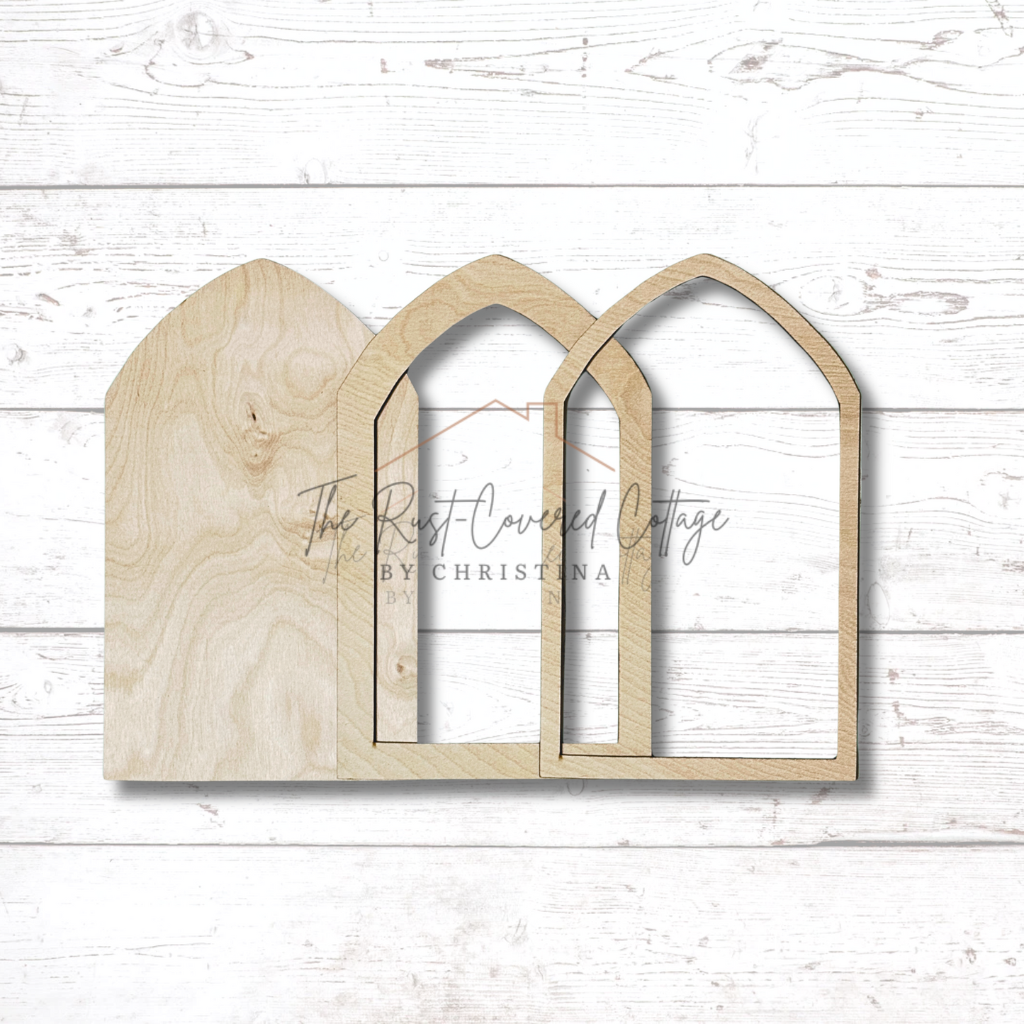 Farmhouse Frame | 3-Layer Laser-Cut DIY Wood Kit