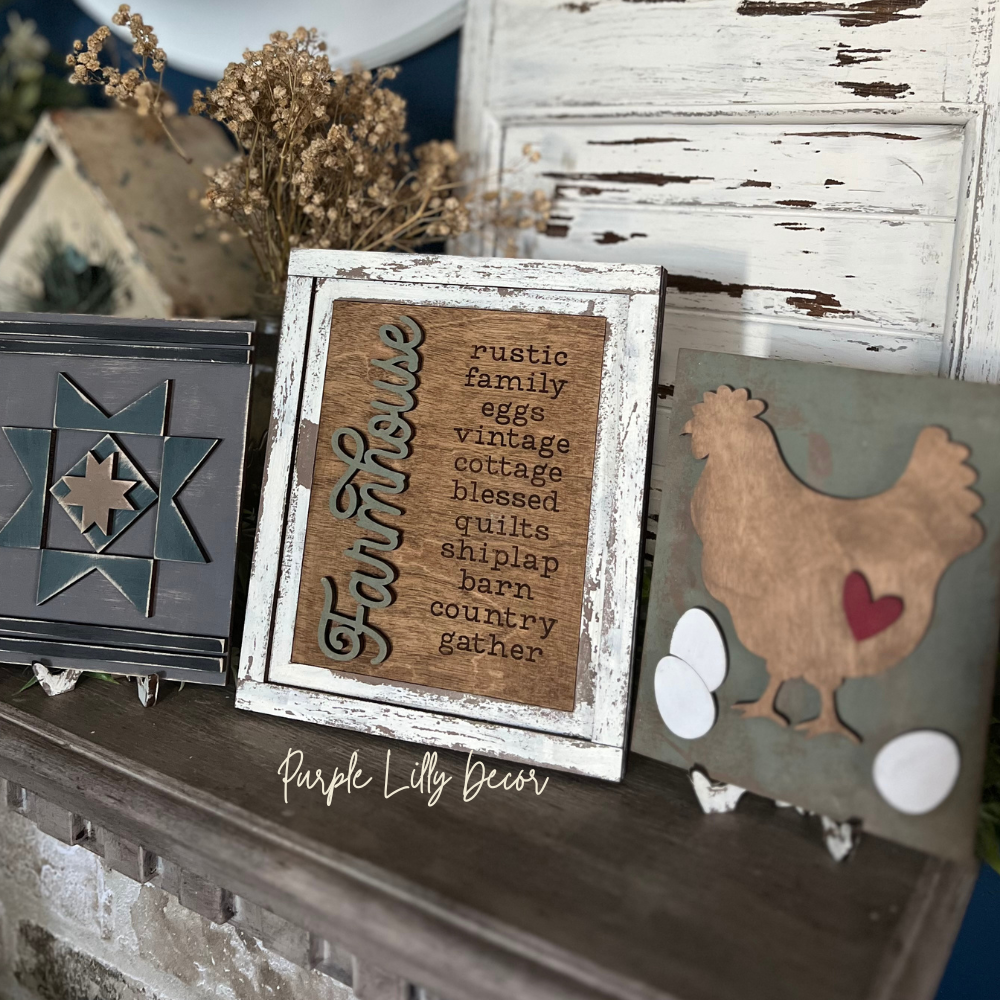 Farmhouse Sign Trio Kit