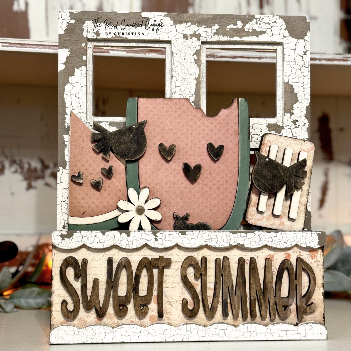 Sweet Summer Window Box Insert - Finished