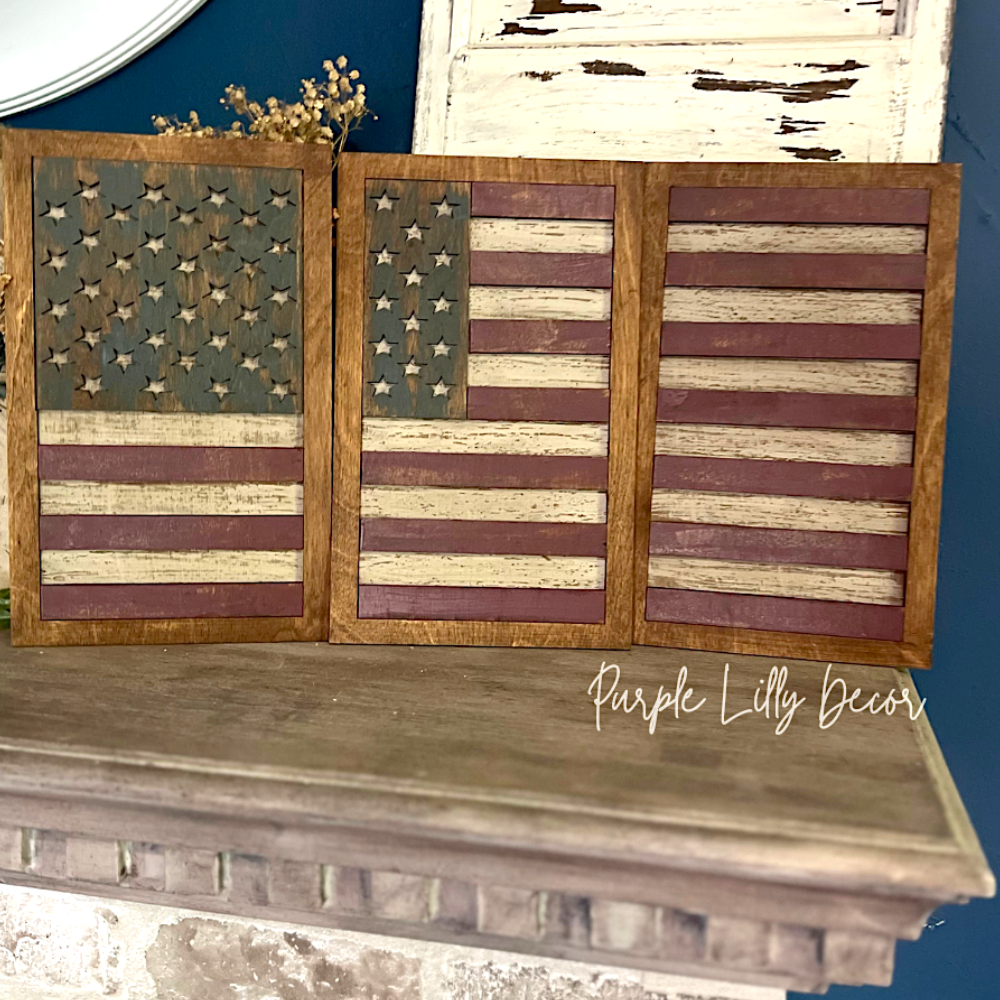 American Flag Panel Set