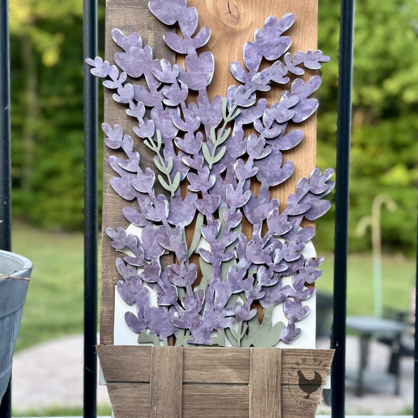Fresh Cut Lavender Porch Leaner Insert