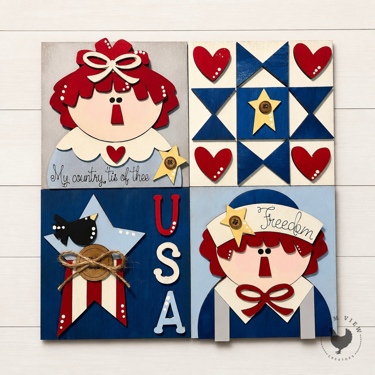 Raggedy Ann & Andy Mini Sign Set