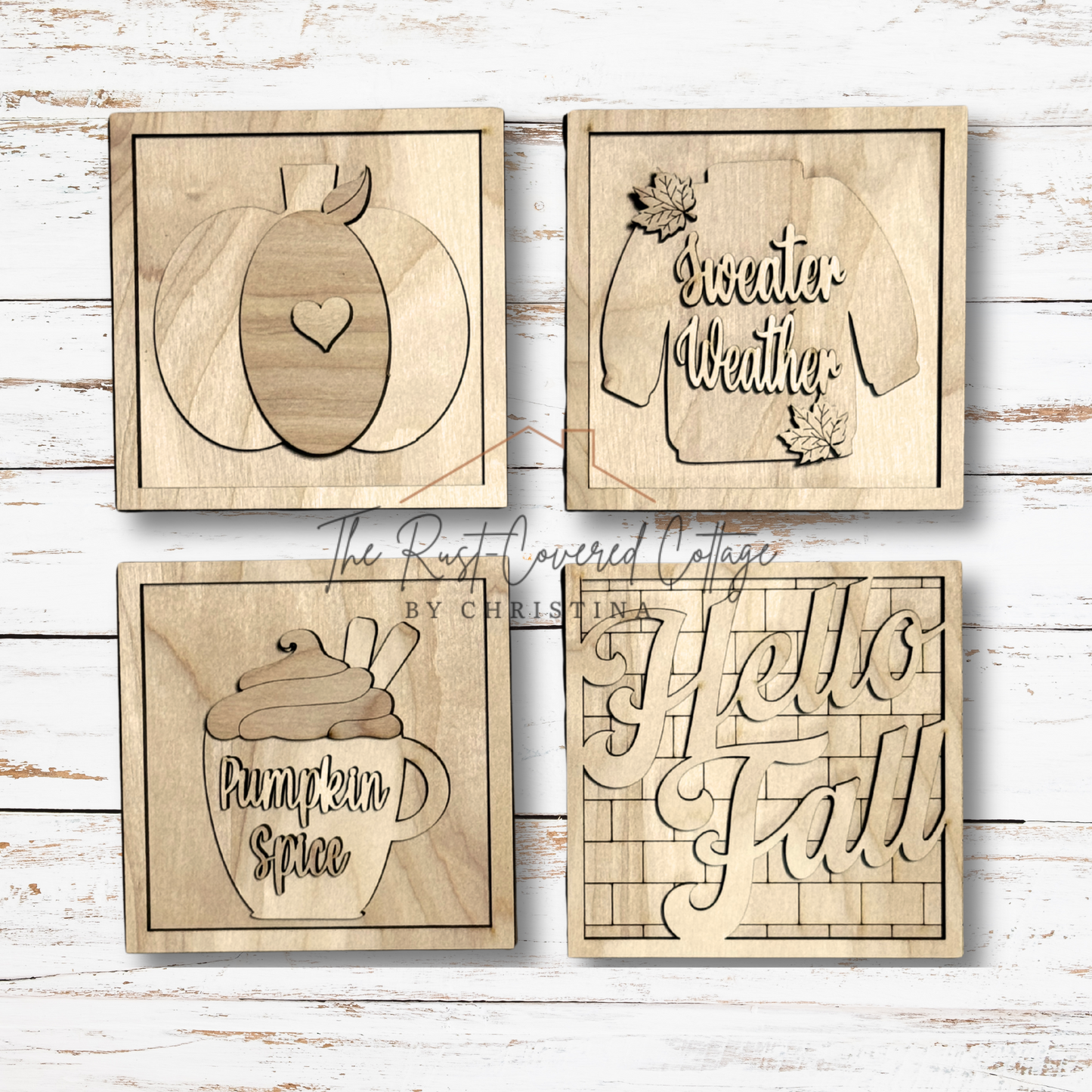Hello Fall Mini Signs | DIY | Wood Kit