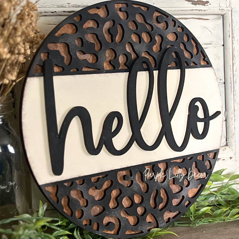 Leopard Hello Round