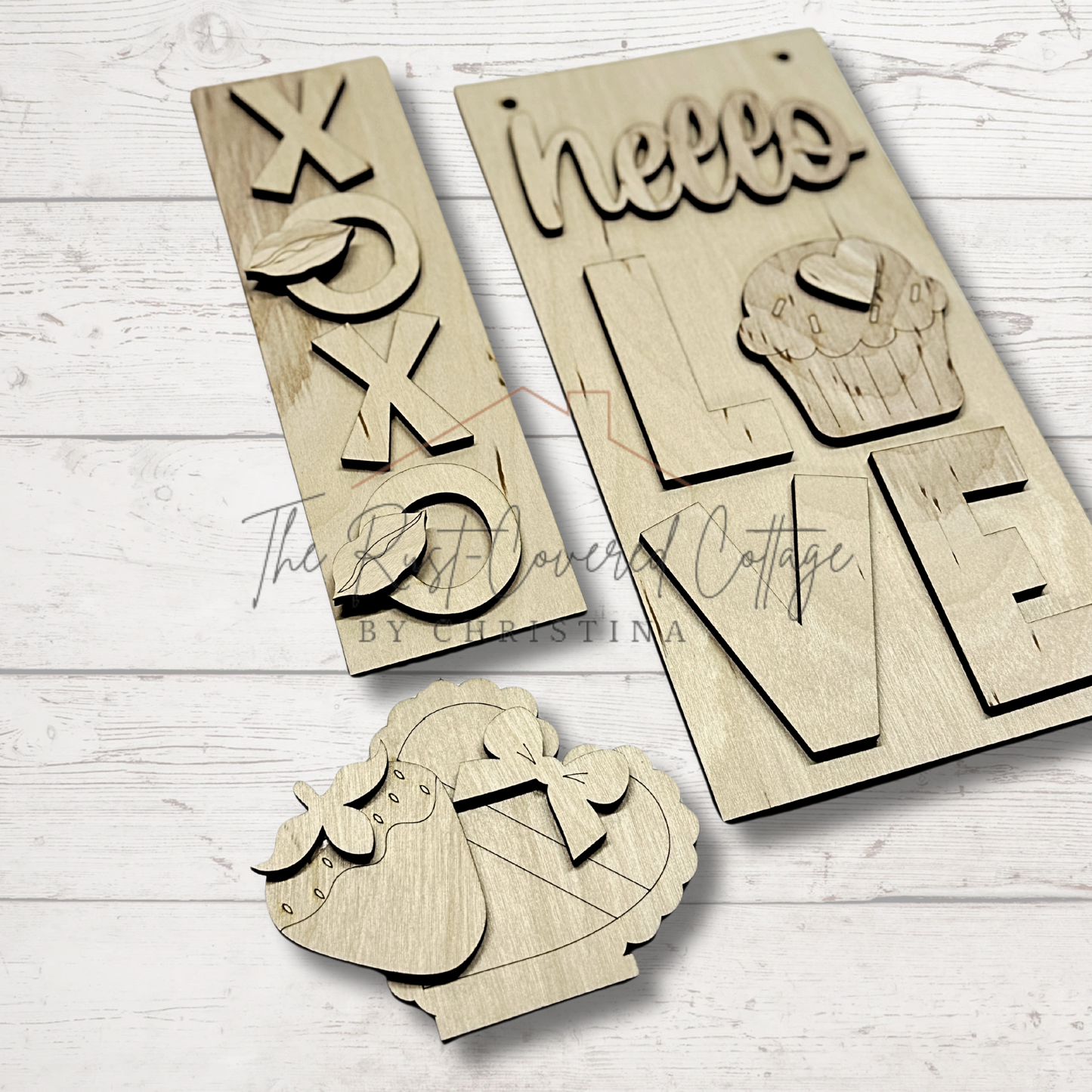 Hello Love Interchangeable Sign Insert – Fits Sign Post Holder (Sold Separately)