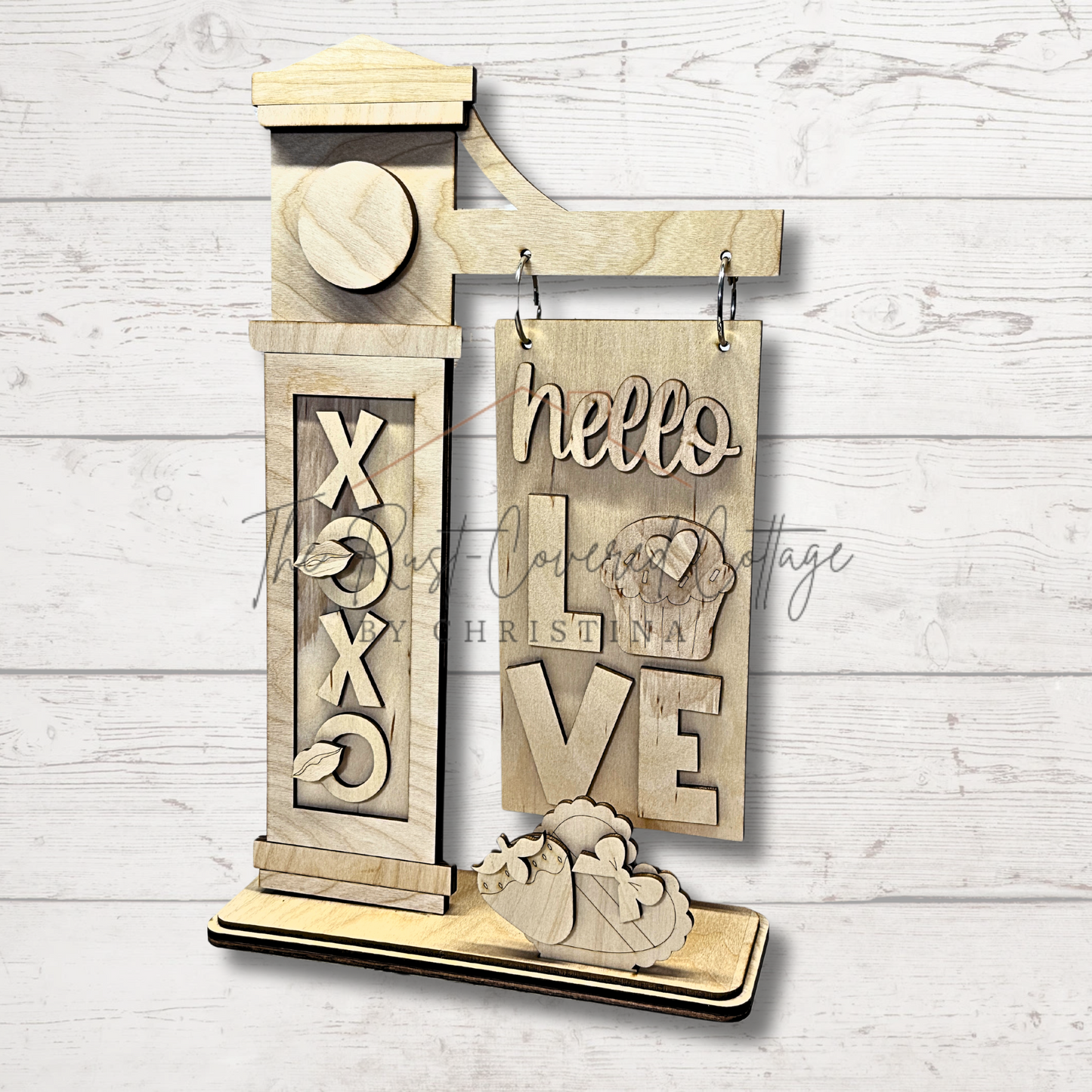 Hello Love Interchangeable Sign Insert – Fits Sign Post Holder (Sold Separately)