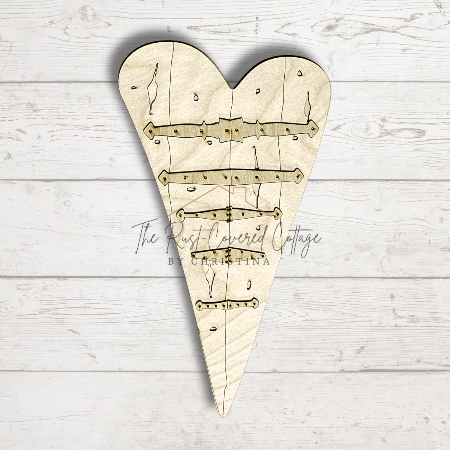 Hinged Heart - 12" Layered DIY Decor