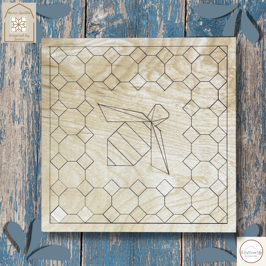 Honey Bee Quilt Block | Barn Quilts Inspired by Jamie
