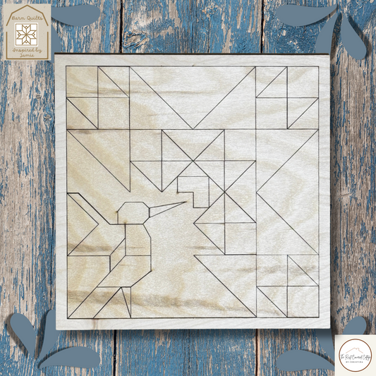 Hummingbird Quilt Block | Barn Quilts Inspired by Jamie