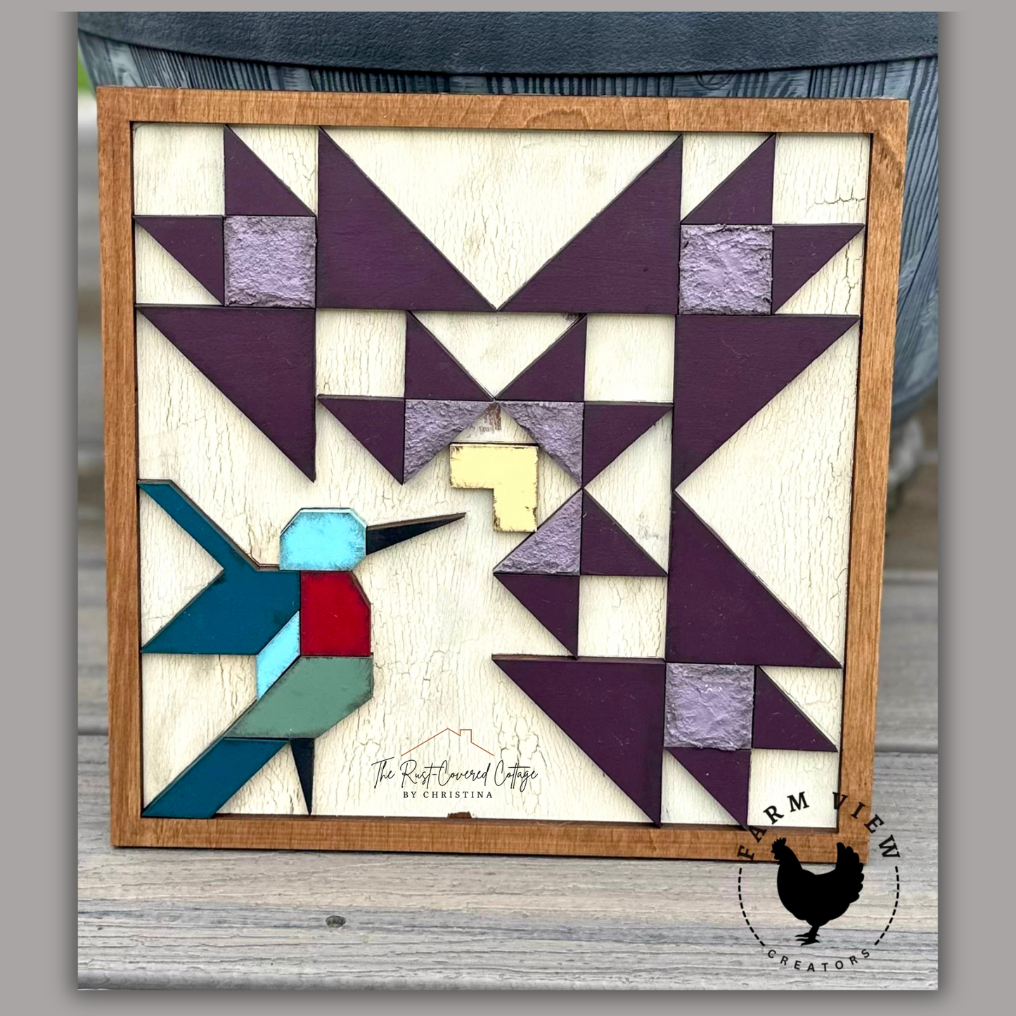 Hummingbird Quilt Block | Barn Quilts Inspired by Jamie