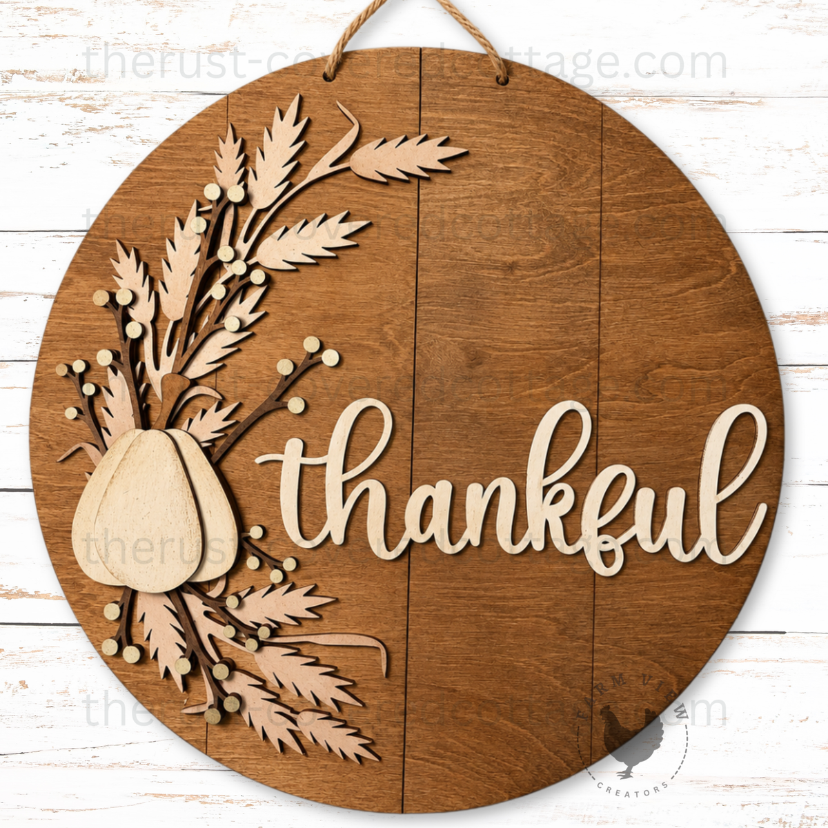 Thankful Harvest Door Hanger