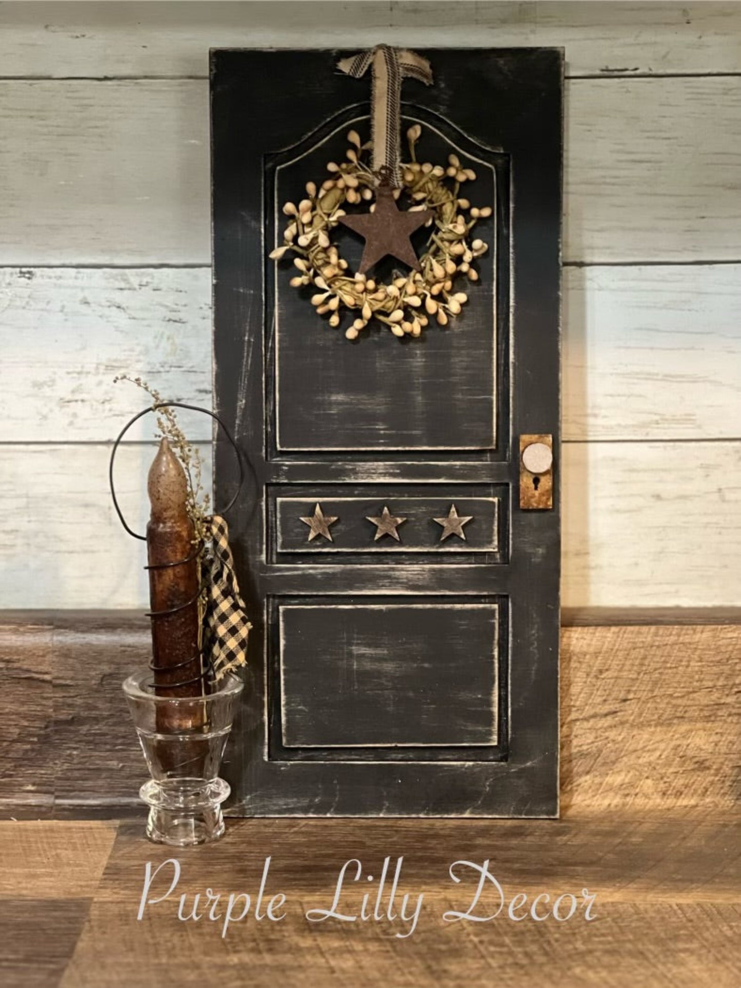 Vintage Door Wood Cutout Set – Unfinished Laser Cut Birch (Set of 2, 15” x 6.75”)