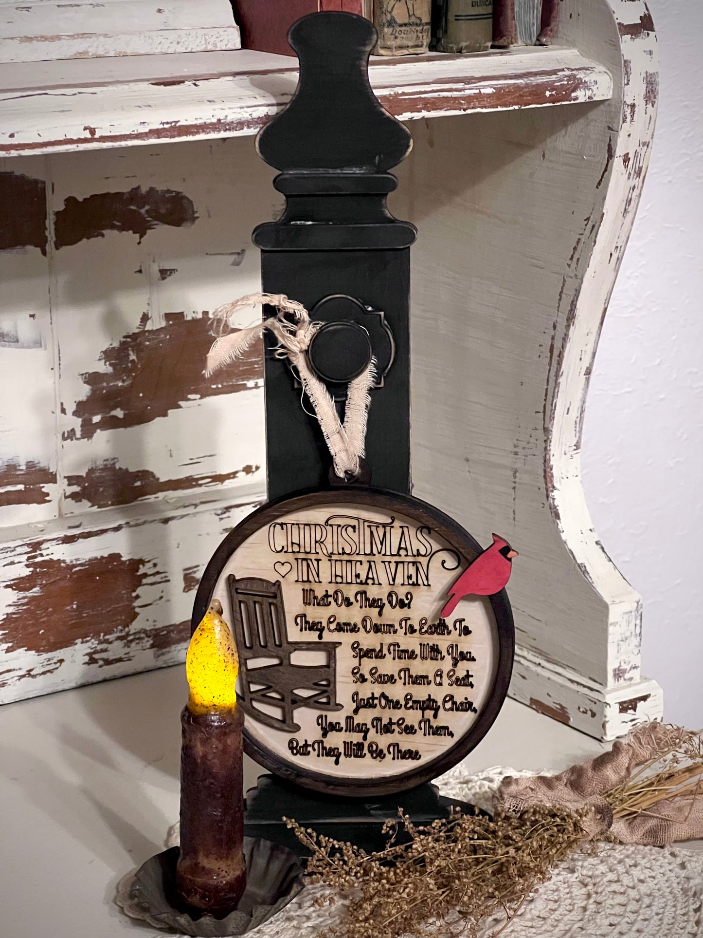 "Christmas in Heaven" Memorial Ornament – Heartfelt Tribute for the Holidays