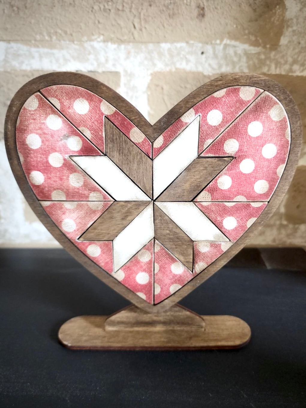 Barn Quilt Heart | DIY Wood Kit | Holiday