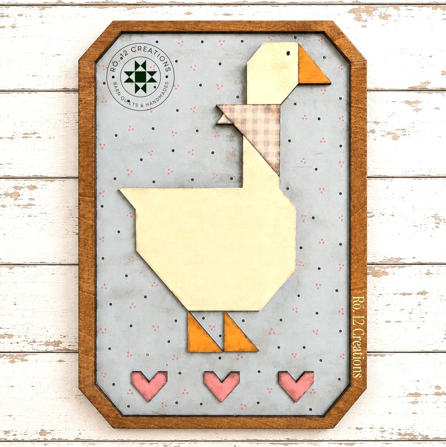 Lucy Goose Quilt Block- Barn Quilt DIY Wood Kit