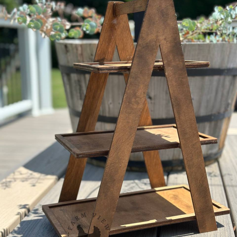 Farmhouse Ladder Shelf| DIY Wood Kit
