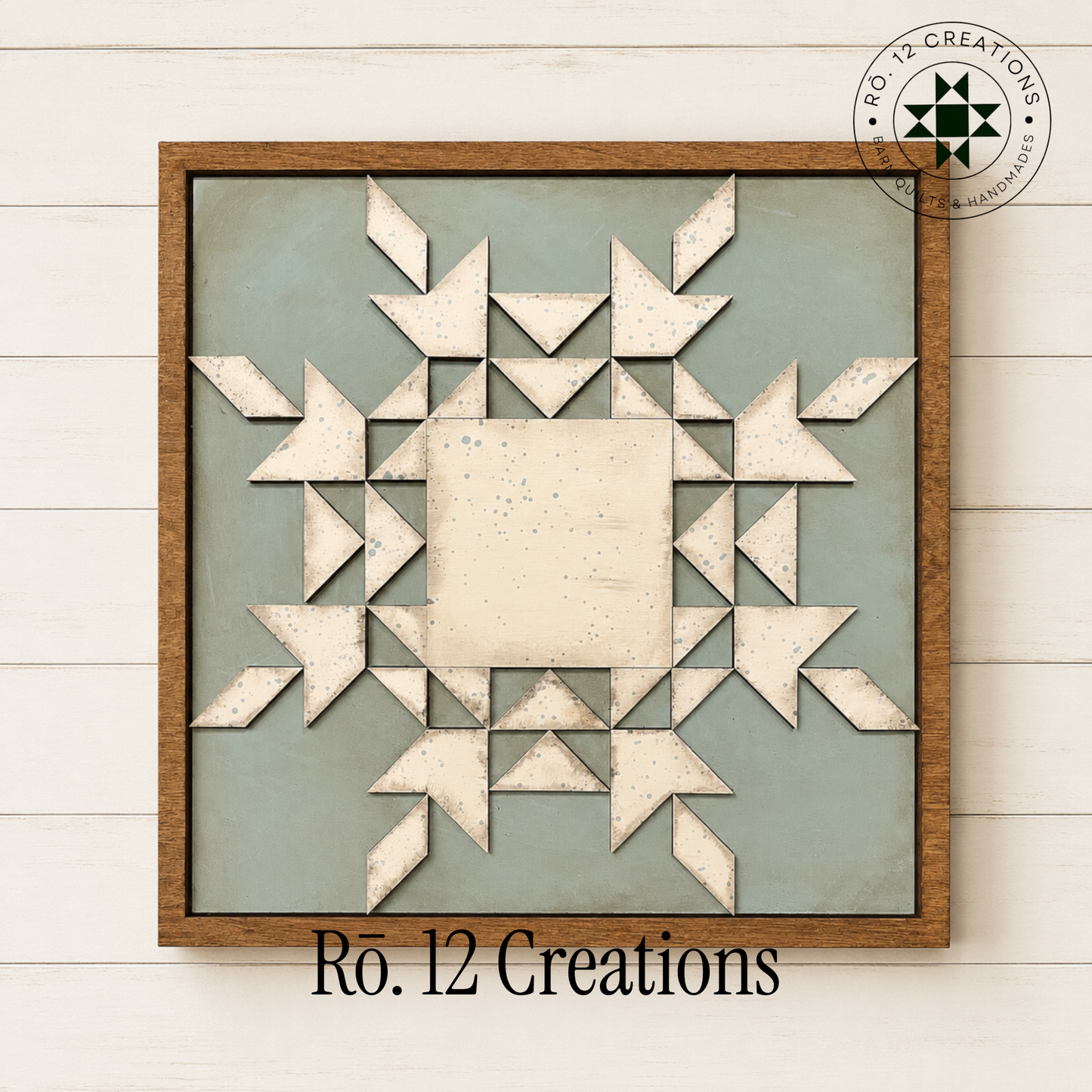 Christmas Frost Quilt Block- Barn Quilt DIY Wood Kit