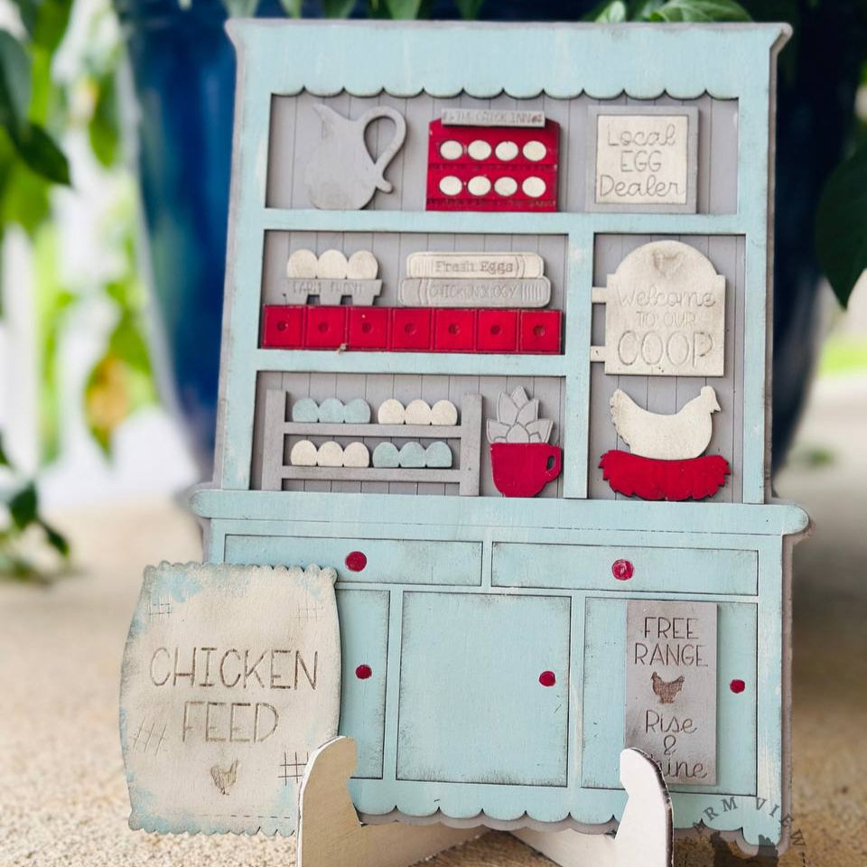 Chicken Hutch | DIY Wood Kit | Cottage Hutch Series