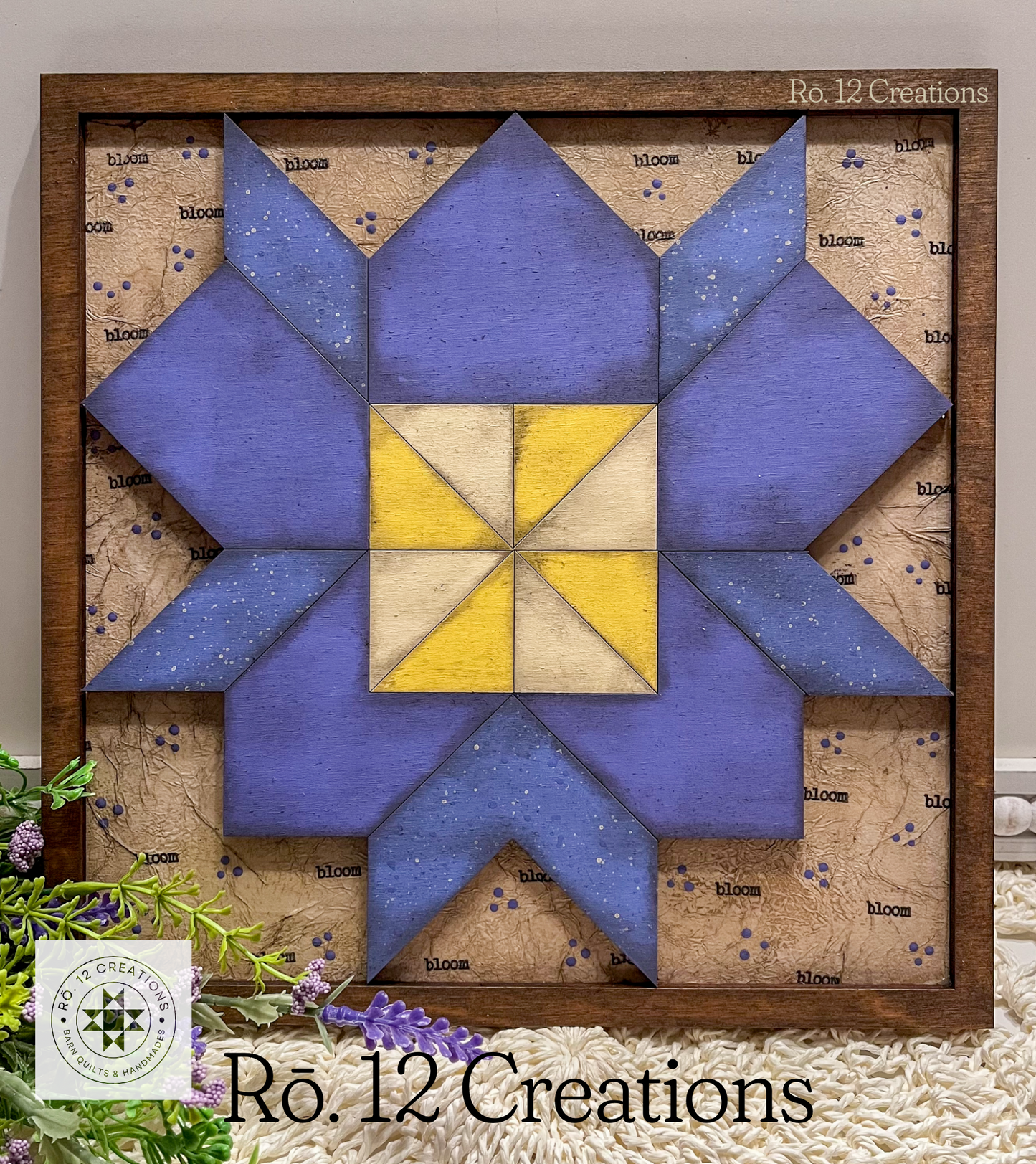 Wildflower Quilt Block | Barn Quilts Inspired by Jamie