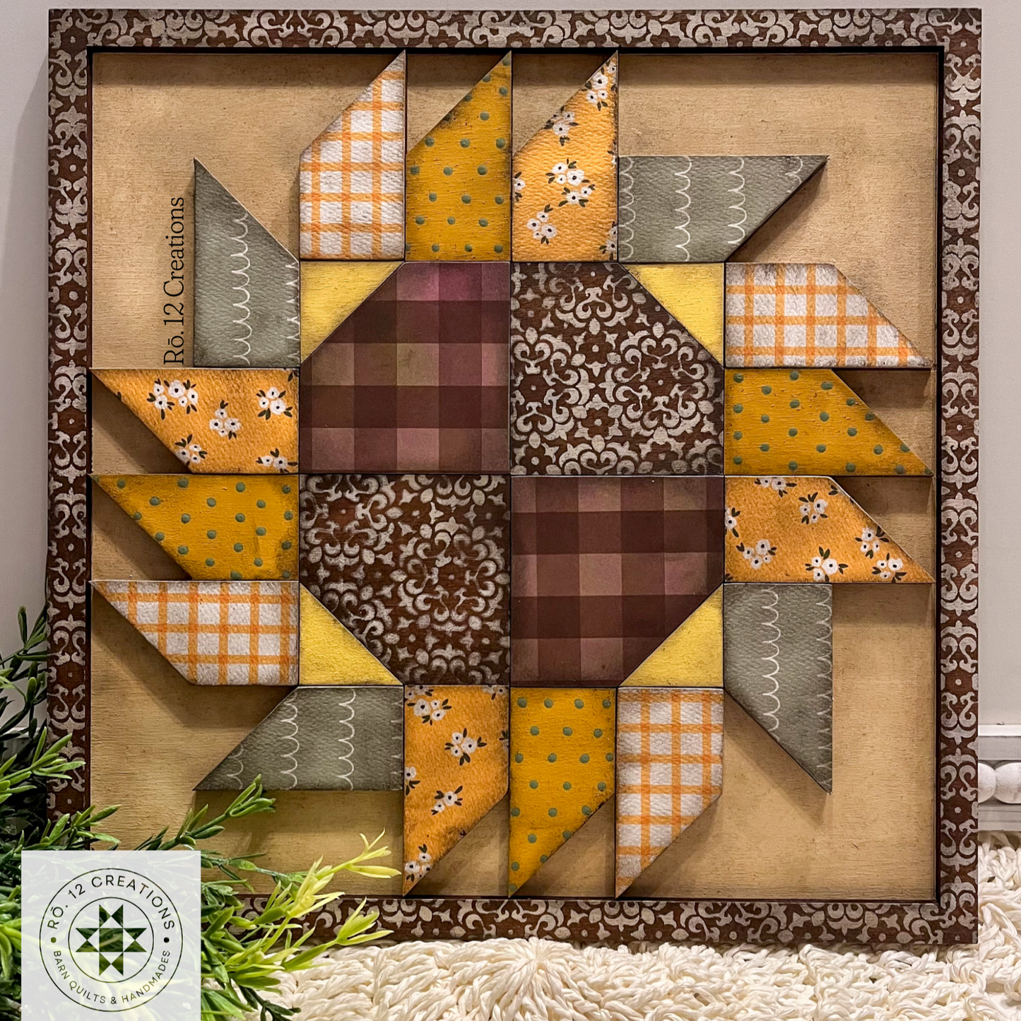 Sunflower Quilt Block DIY Wood Kit – Barn Quilts Inspired by Jamie