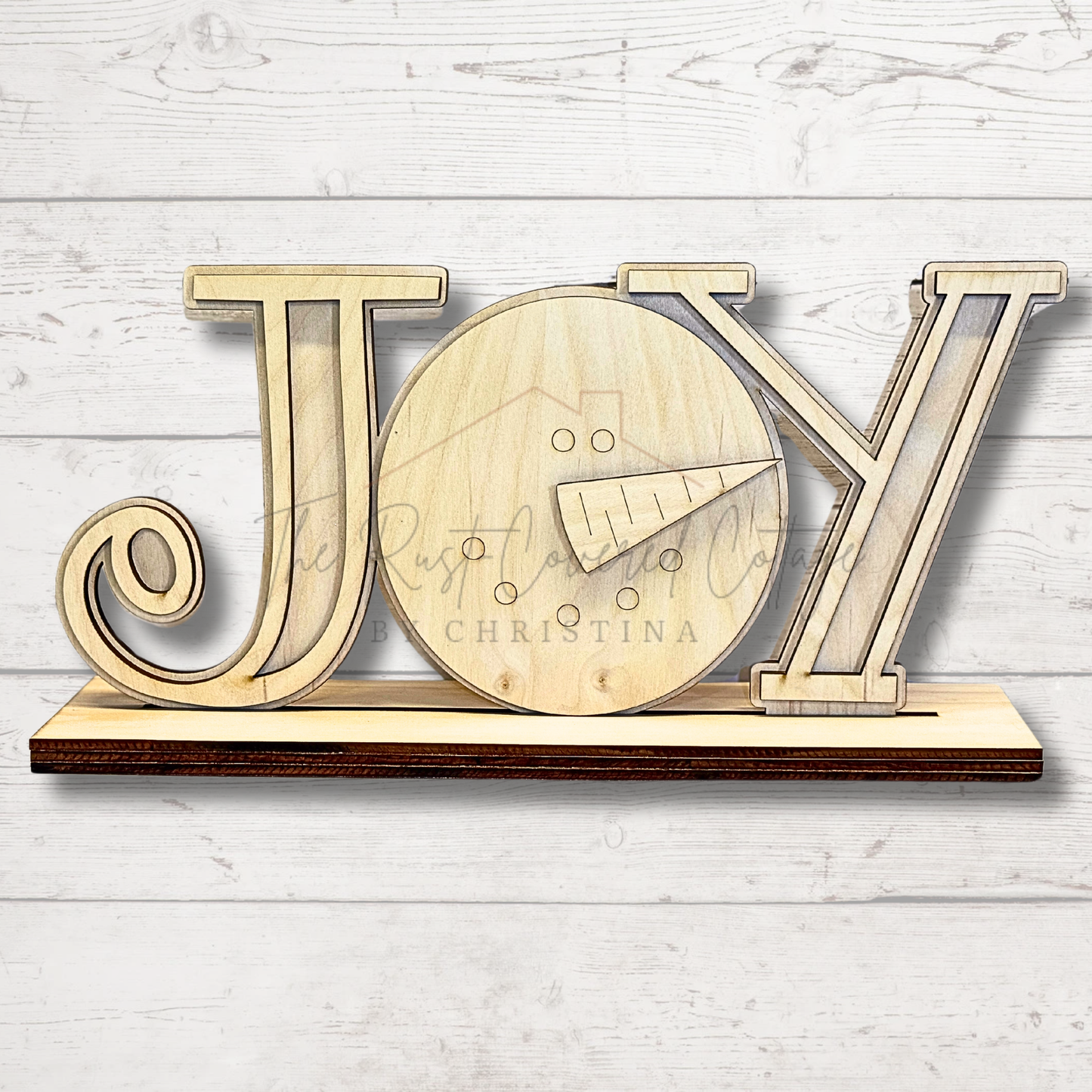 Joy Snowman Shelf Sitter | DIY Wood Kit