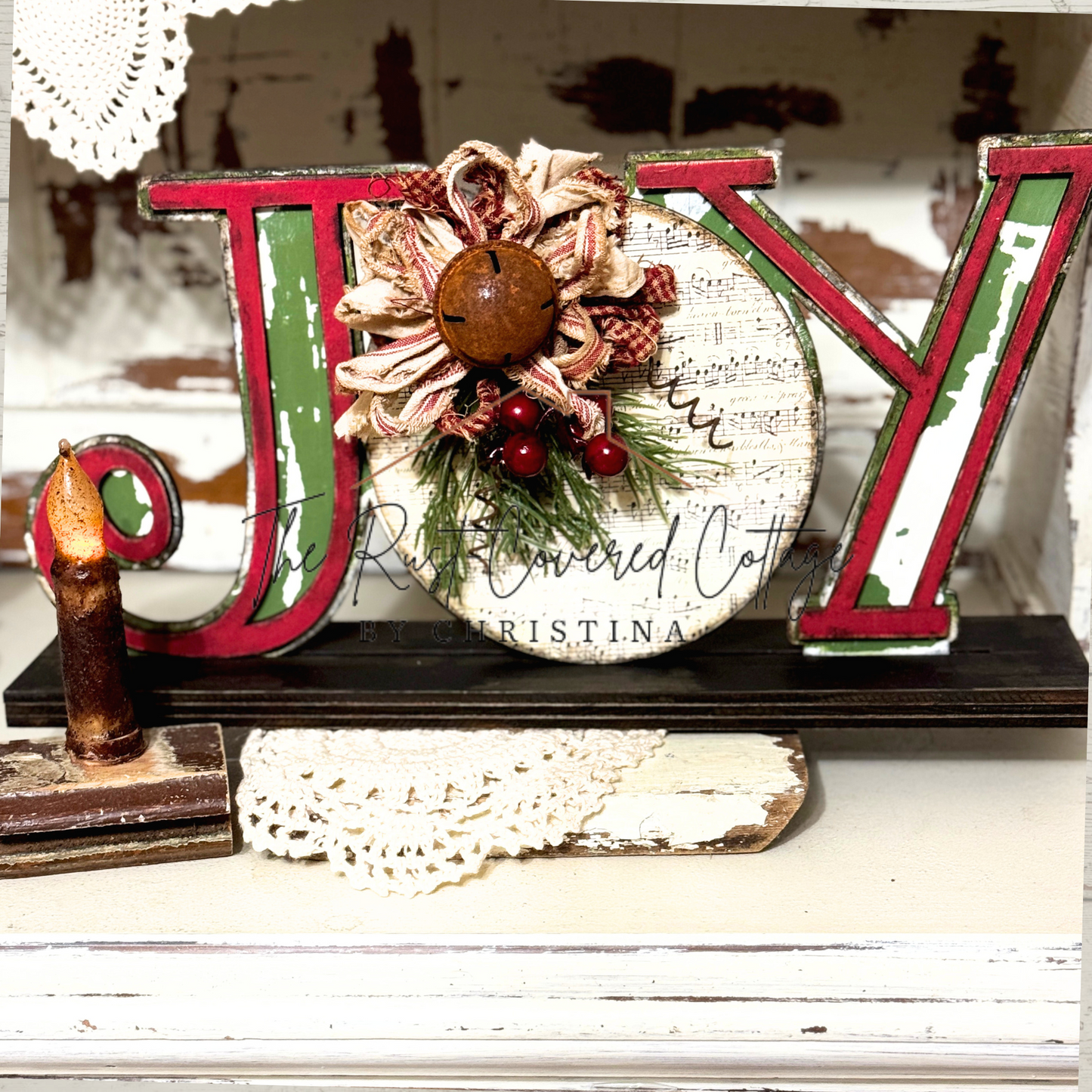Joy Snowman Shelf Sitter | DIY Wood Kit