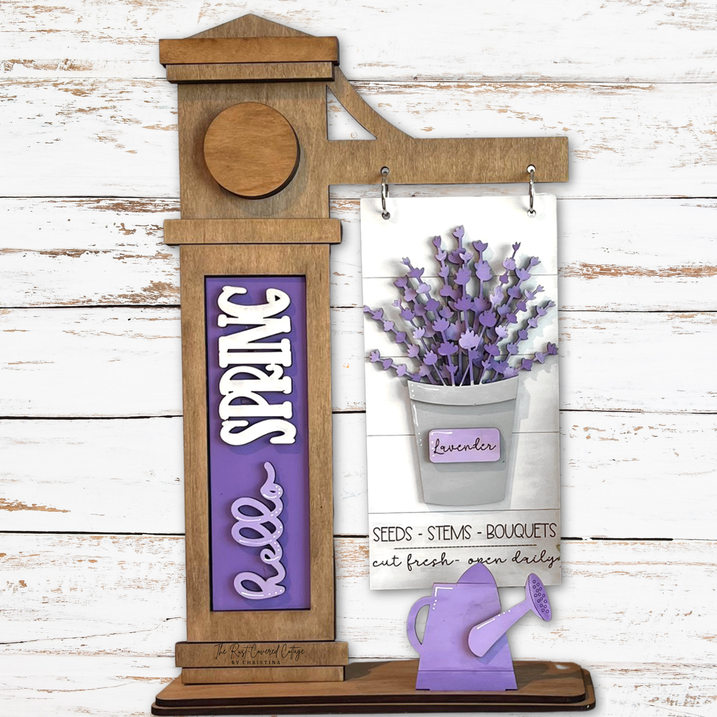 Lavender Market Standing Post Insert Wood Kit