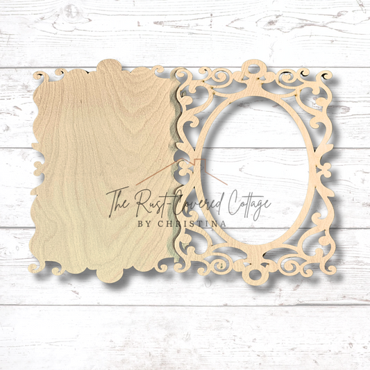 Layered Ornate Frame | DIY Unfinished Wood Kit